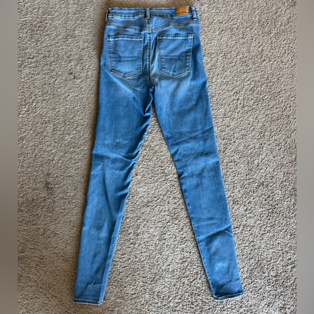 American Eagle 6X-Long Classic Blue Women's Skinny Jeans - Picture 3 of 3
